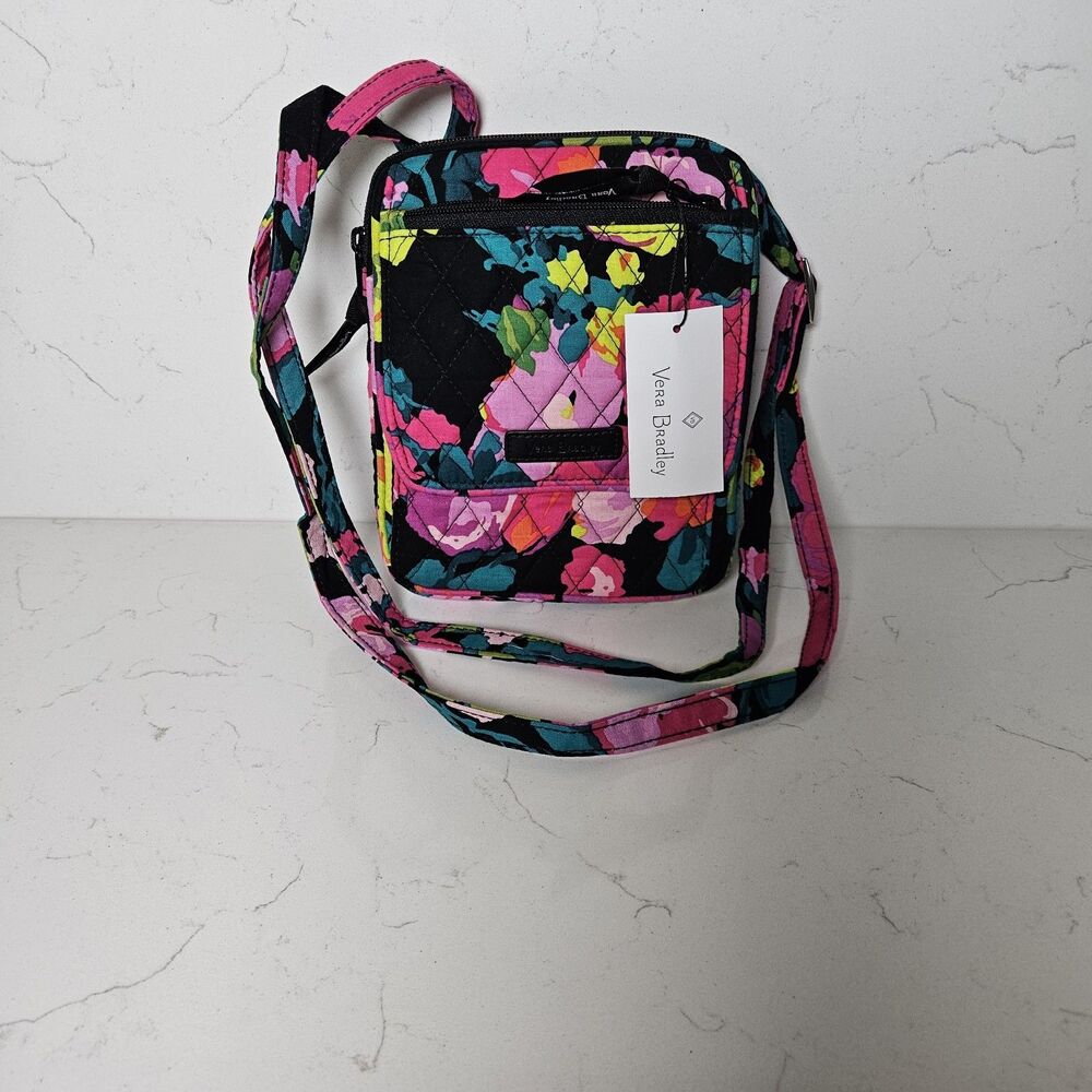 NWT Rare Vera Bradley Trio Zip Hipster In Hilo Meadow (Retired)